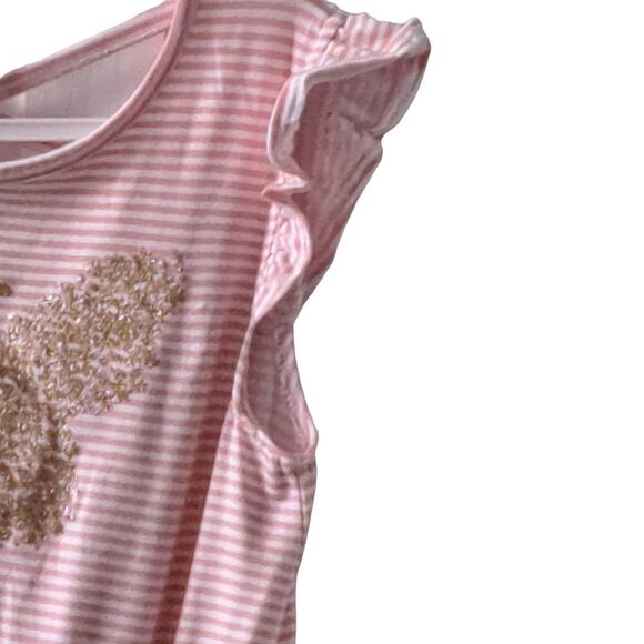 2 For $5 Sale Limited Too Pink And White Striped Butterfly Romper Size 8 - Picture 9 of 11